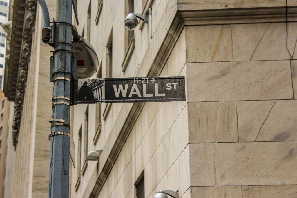 Placa de Wall Street, em Nova York