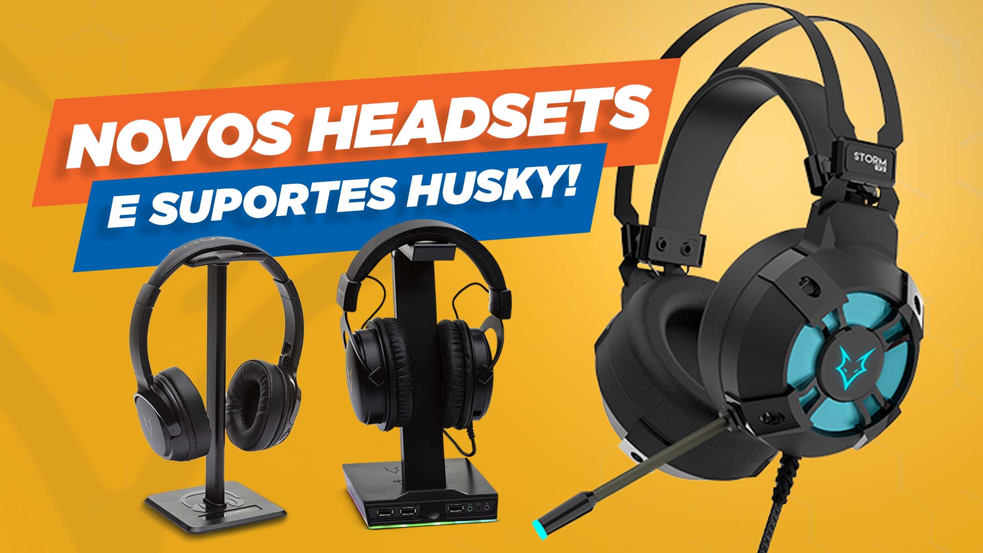 Review do Headset Husky Storm V2 e Suportes de Headset Gamer RGB!