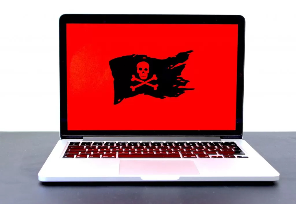 Ilustração de site IPTV pirata