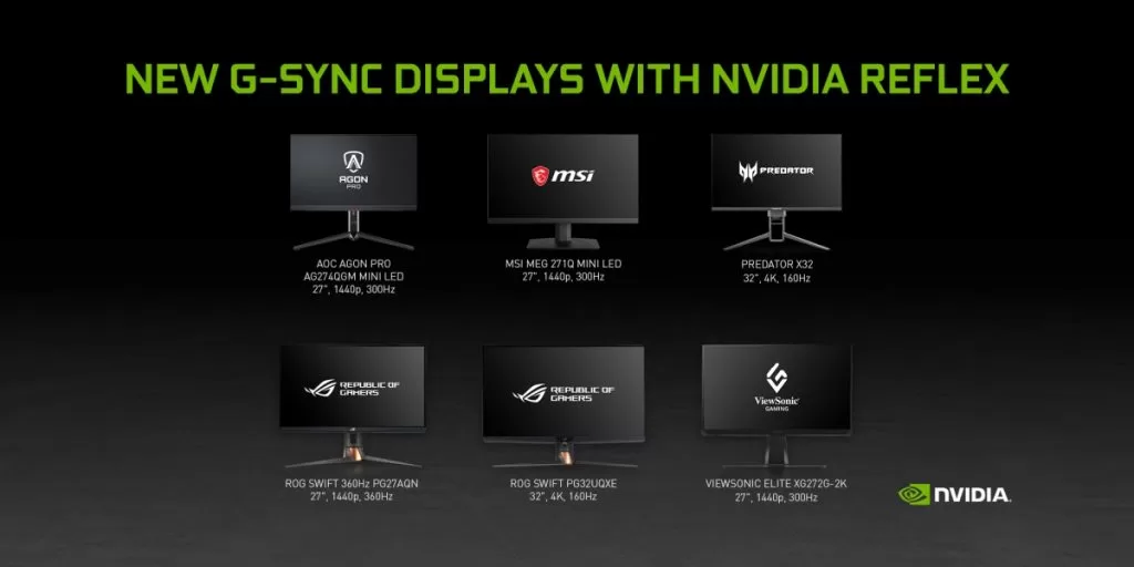 Monitores da Nvidia para esports