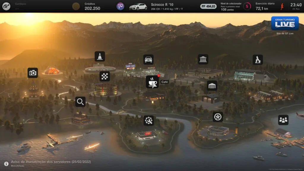 Gran Turismo 7 - Mapa mundi