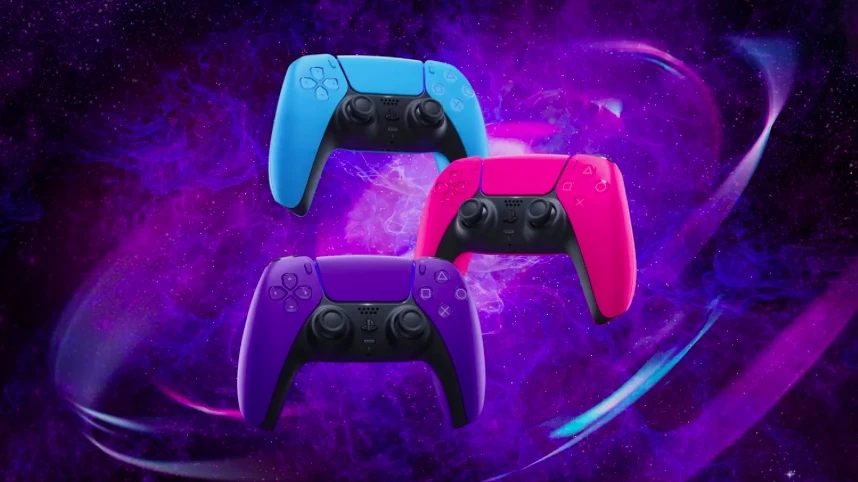 DualSense colorido - controle do PlayStation 5