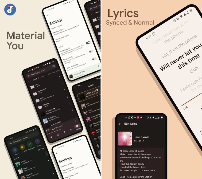 Oto Music - 5 melhores players de música para Android