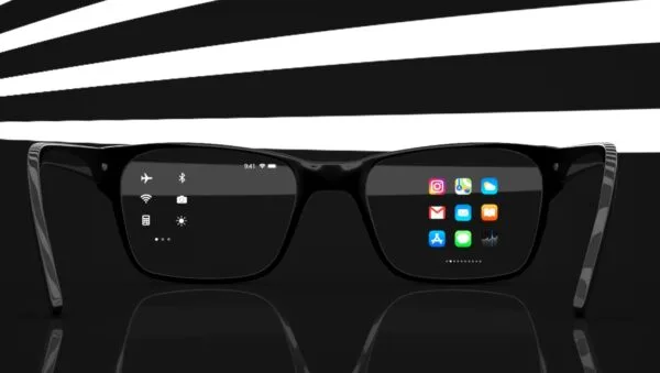 Conceito de óculos de realidade aumentada da Apple