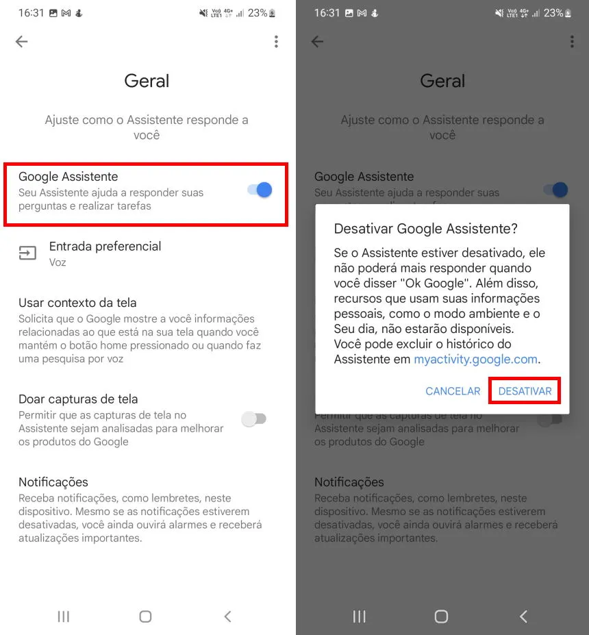 How to disable Google Assistant - Step 3