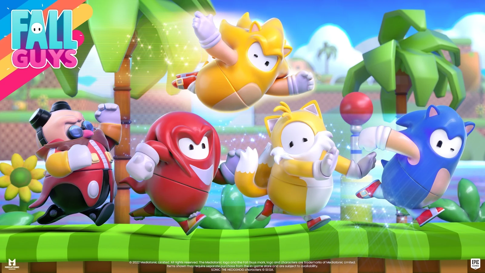 Sonic e seus amigos invadem Fall Guys