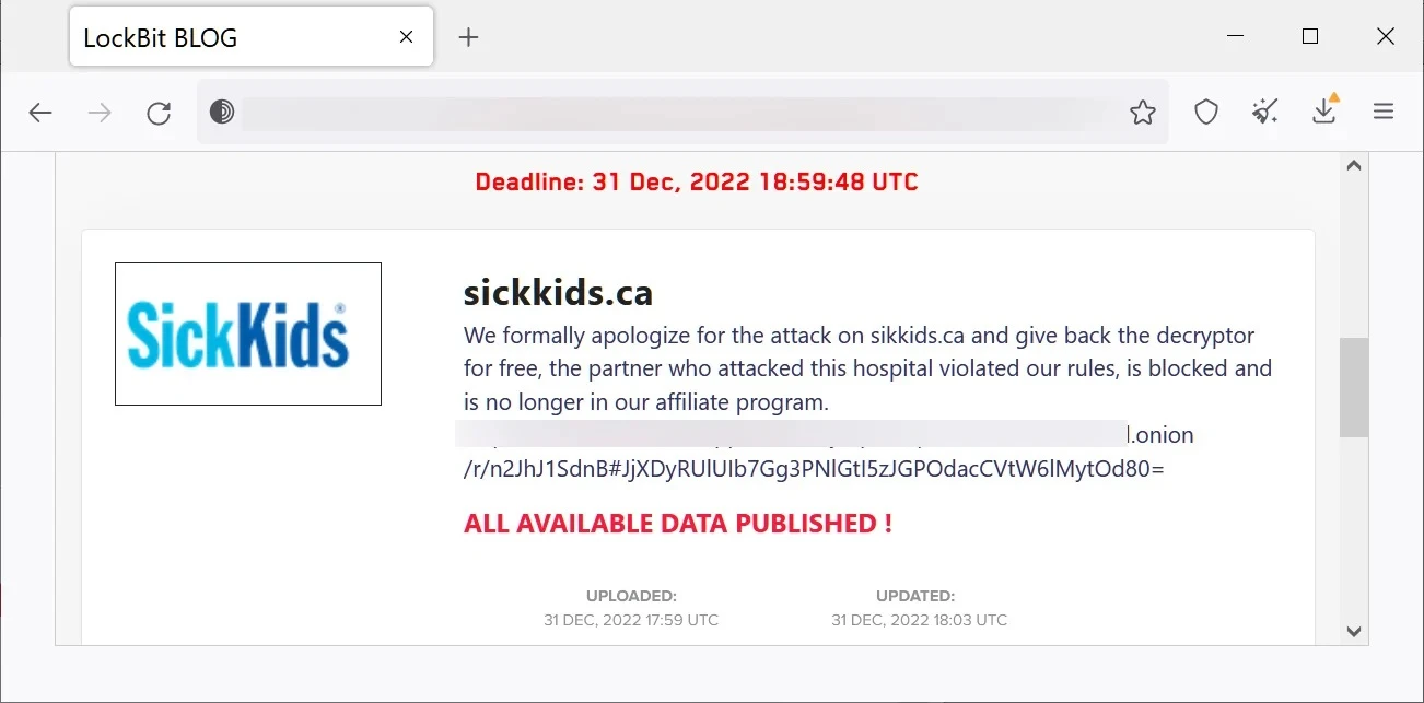 Ransomware group apologizes for hospital attack, provides key to decrypt data